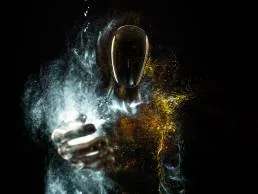 Light painting abstract photograph, Sami Voutilainen